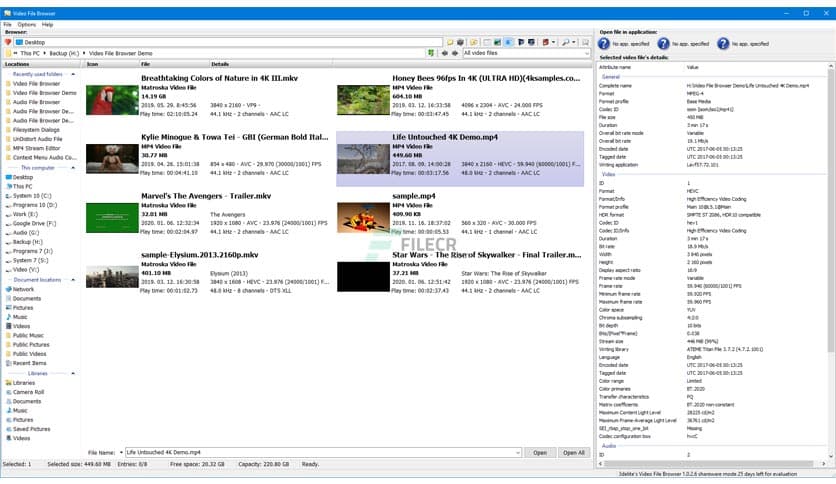 3delite Video File Browser 1.0.59.54