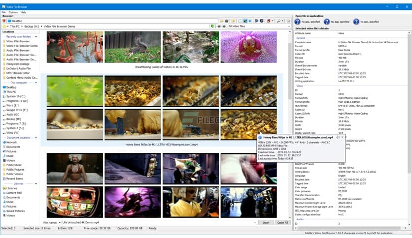3delite Video File Browser 1.0.59.54