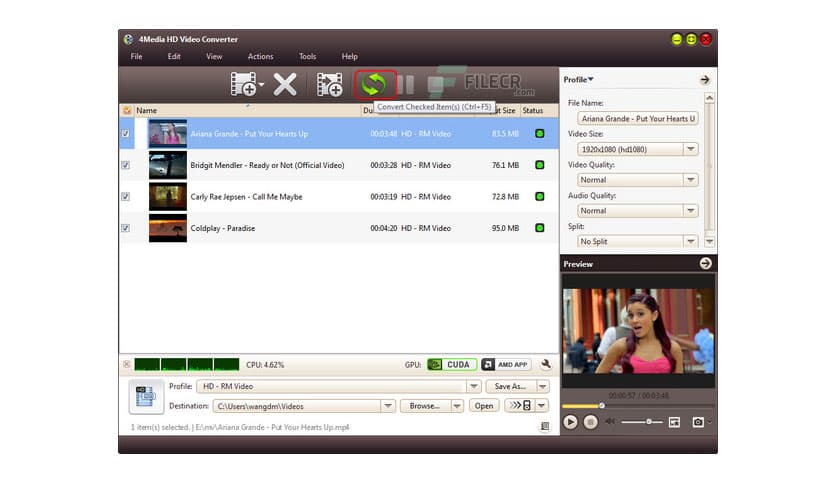 4Media HD Video Converter 7.8.26