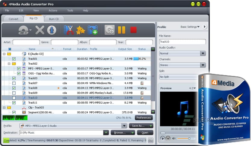 4Media Audio Converter Pro 6.5.1 Build 20200719