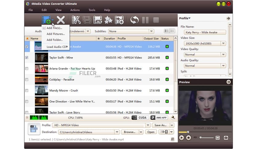 4Media Video Converter Ultimate 7.8.26