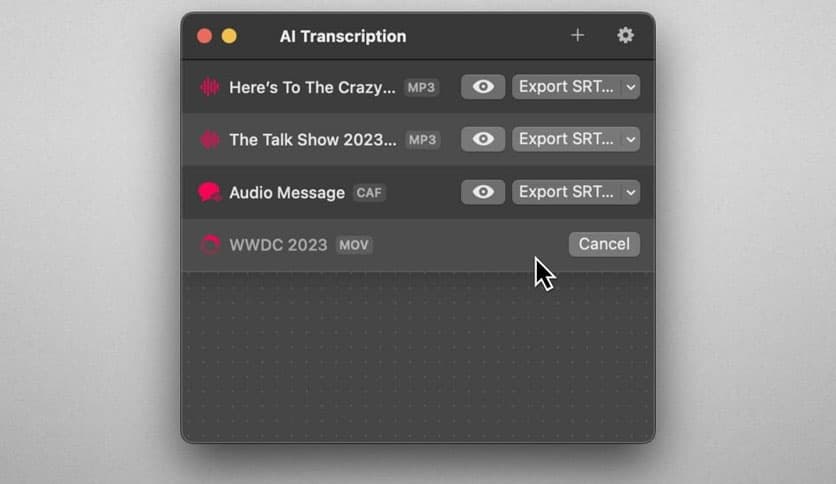 AI Transcription 2.15