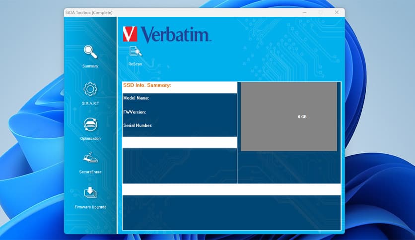 Verbatim SSD Utility 1.0.0.1
