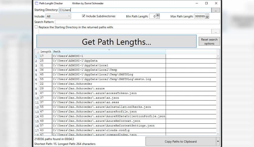 Path Length Checker 1.11.7