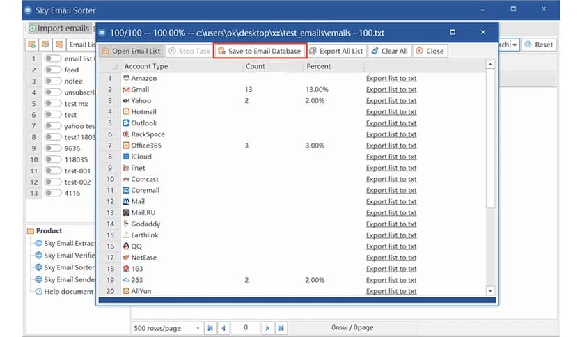 Sky Email Sorter 8.0.2.6