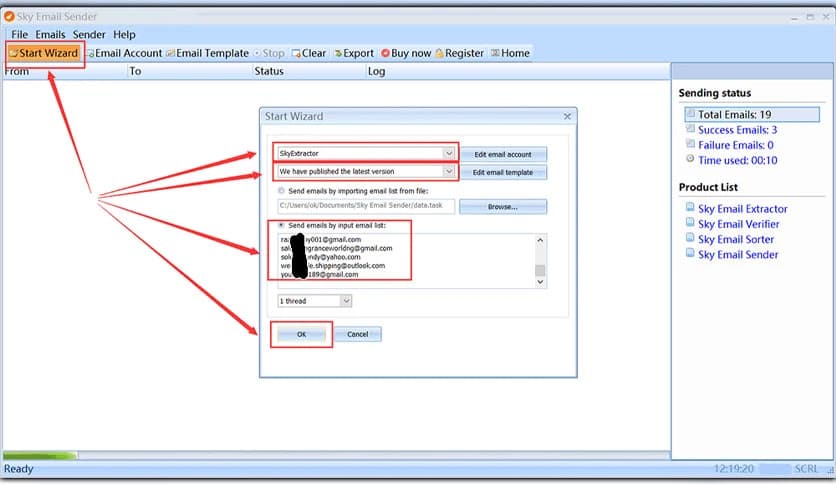 Sky Email Sender 7.0.4.1