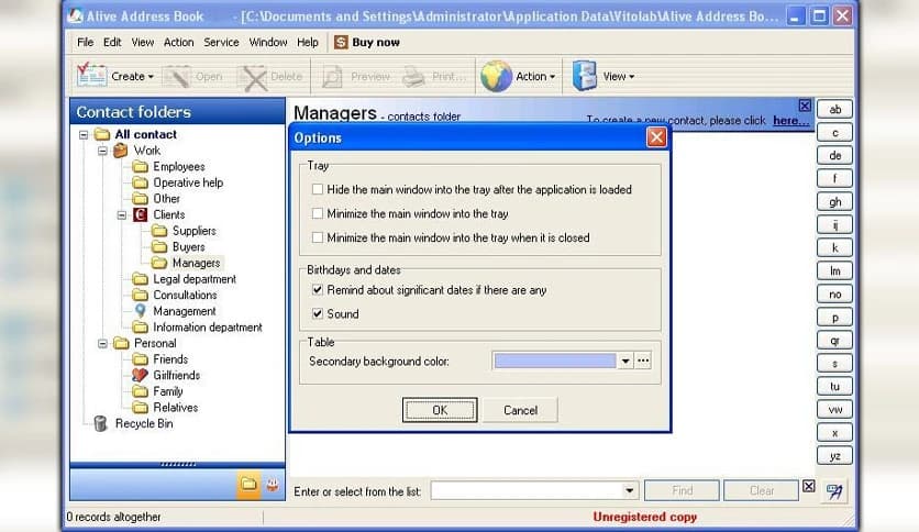 Alive Address Book 1.9