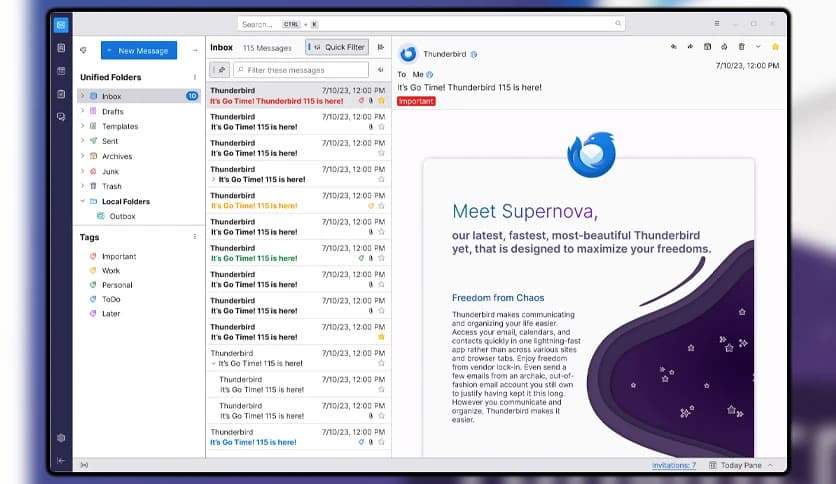 Mozilla Thunderbird 147.0.1