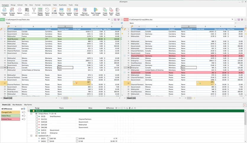 Spreadsheet Tools xlCompare 11.01.35