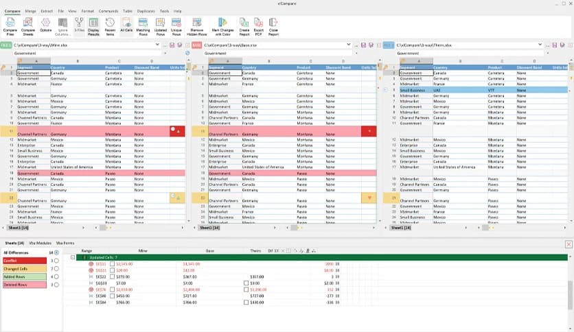 Spreadsheet Tools xlCompare 11.01.35