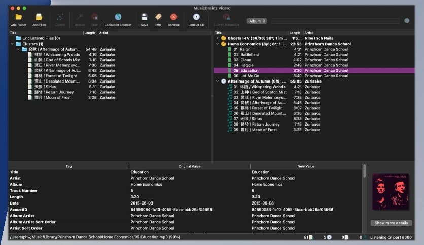 MusicBrainz Picard 2.13.3