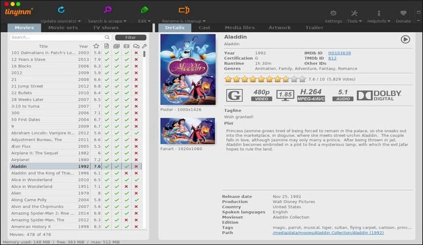 tinyMediaManager 5.2.5