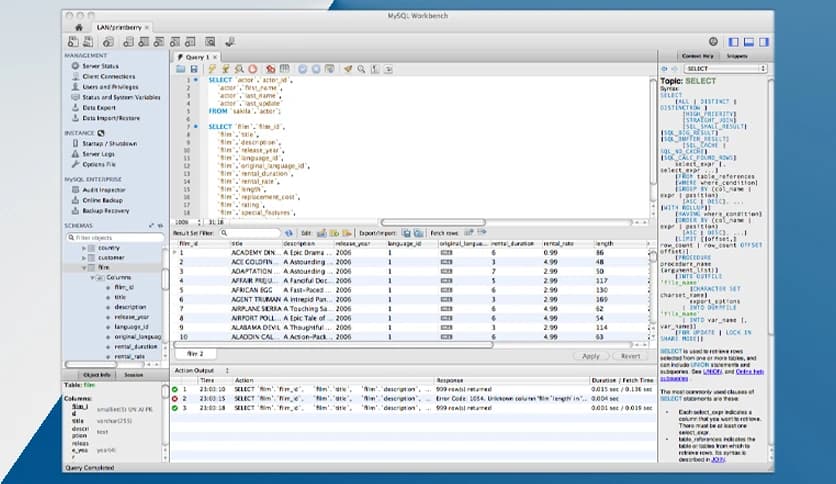 MySQL Workbench 8.0.42