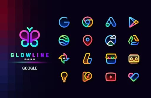 GlowLine Icon Pack 3.8