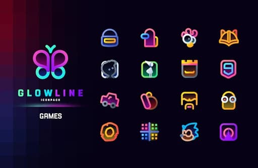 GlowLine Icon Pack 3.8