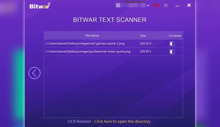 Bitwar Text Scanner 1.6.0.6