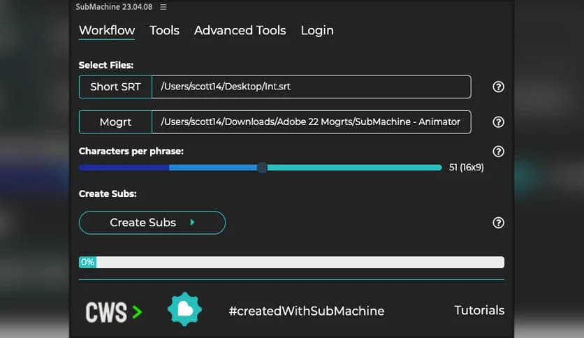 Creative Workflow Solutions SubMachine