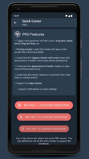Quick Cursor – One-Handed mode 2.2.1