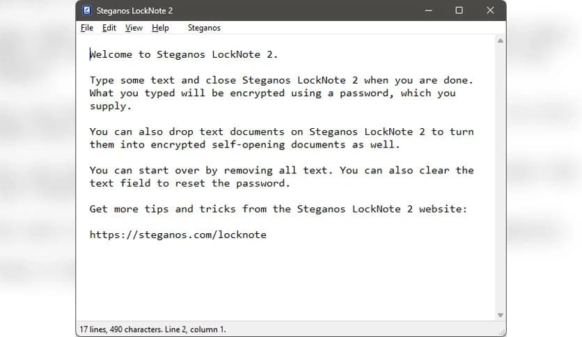 Steganos LockNote 2.0.2