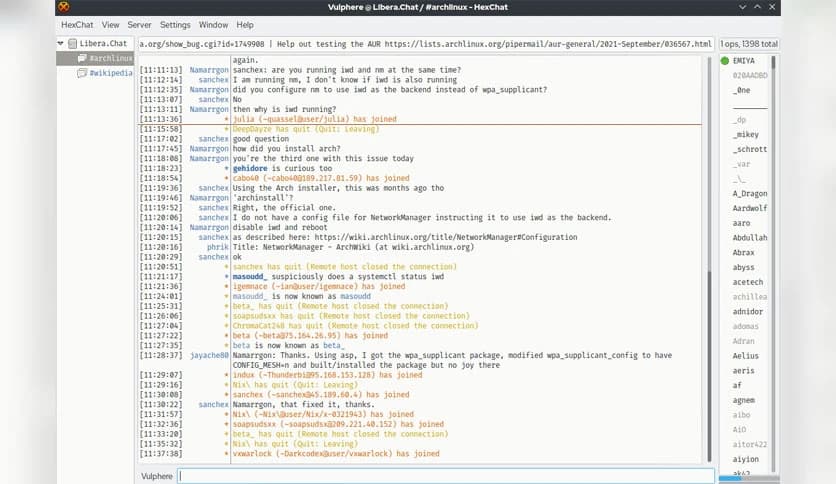 HexChat IRC Client 2.16.2