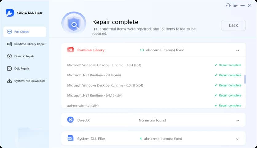 4DDiG DLL Fixer 1.0.7.3