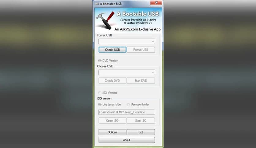 AskVG Bootable USB