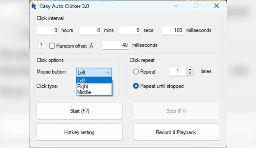 Easy Auto Clicker