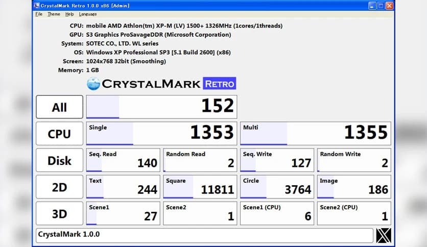 CrystalMark Retro 2.0.6