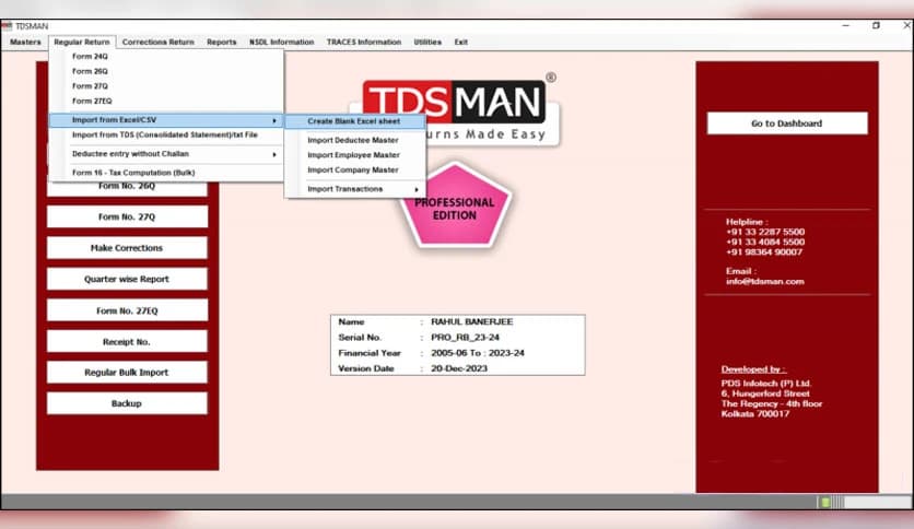 TDSMan (Pro) FY 2024-25