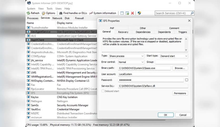 Winsider System Informer 3.2.25011