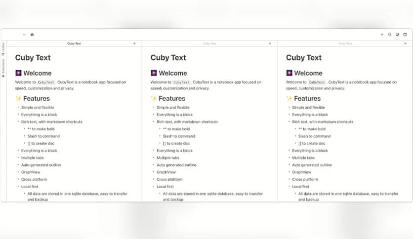 CubyText 0.0.4