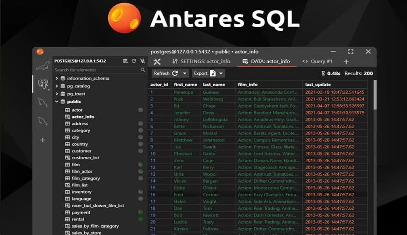 Antares SQL Client 0.7.35