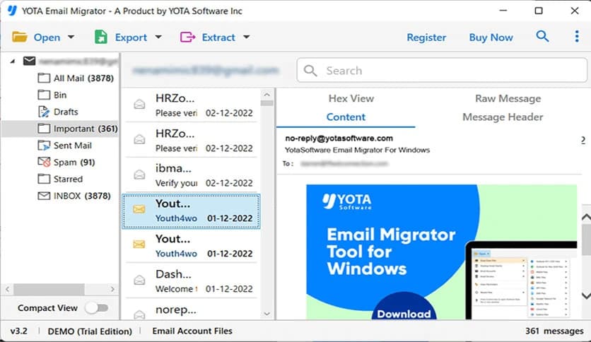 YOTA Email Migrator 4.7