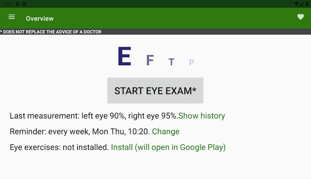 Eye exam Pro 2.2