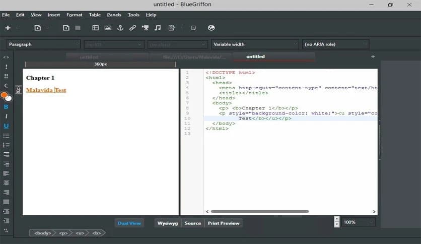 BlueGriffon 3.1 HTML
