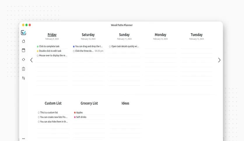 WeekToDo 2.2.0