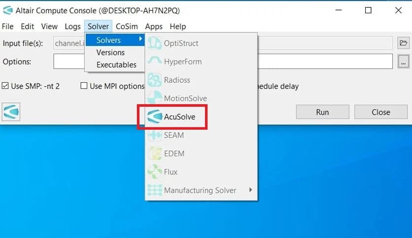 Altair CFD Solvers 2026.0