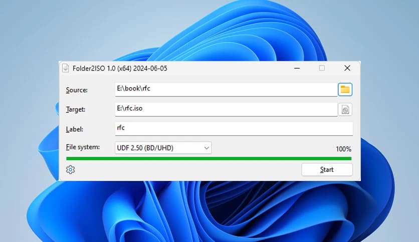 Yubsoft Folder2ISO 1.5