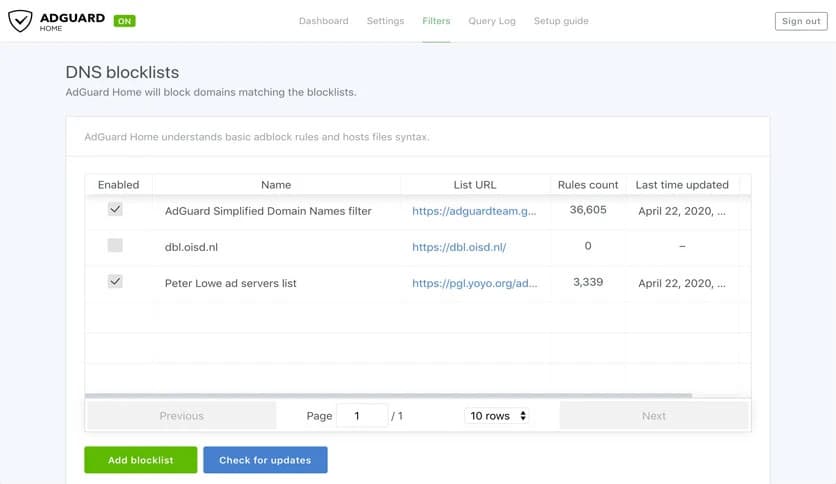 AdGuard Home 0.107.71