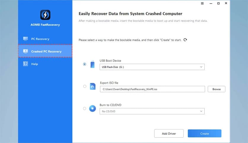 AOMEI FastRecovery 3.0.0