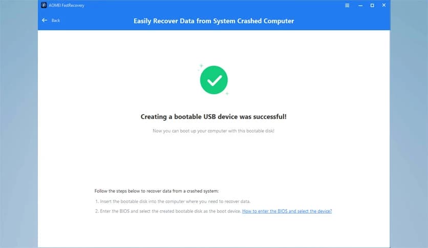 AOMEI FastRecovery 3.0.0