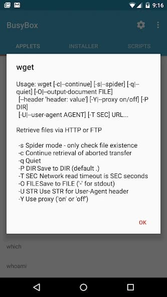 BusyBox for Android 7.0.0