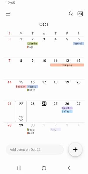 Samsung Calendar 12.5.03.17