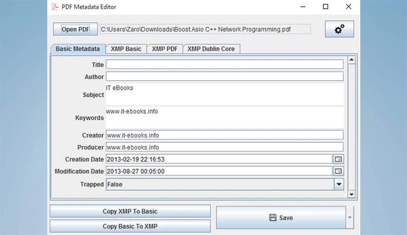 Zaro PDF Metadata Editor 3.0.2