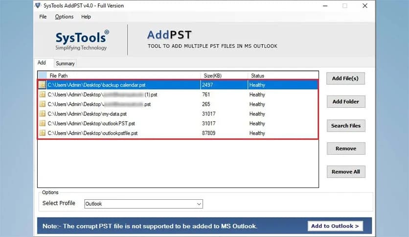 SysTools AddPST 4.0