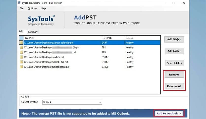 SysTools AddPST 4.0