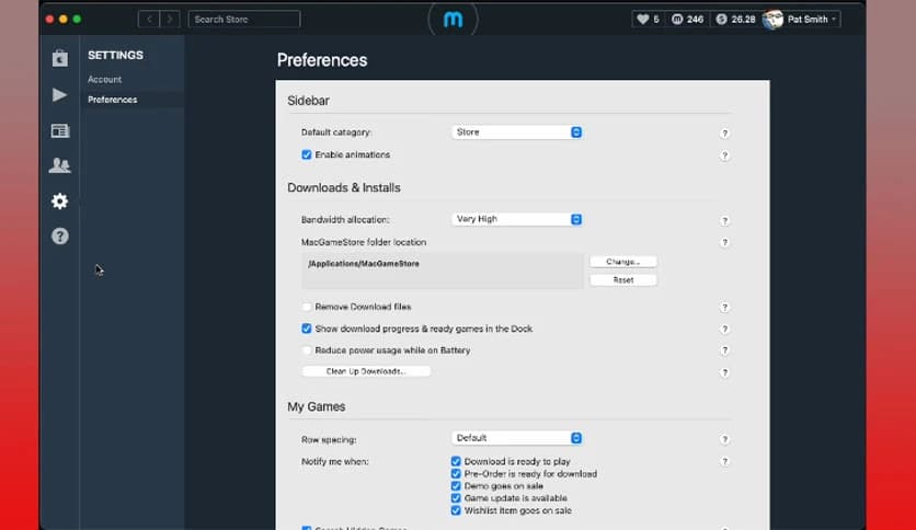 MacGameStore App