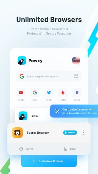 Pawxy – Fast VPN & Web Browser 1.12.1