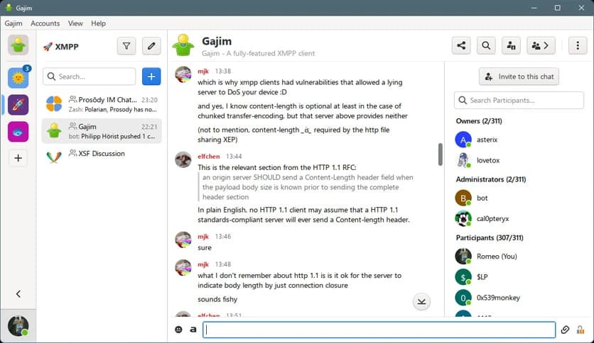 Gajim 1.9.5