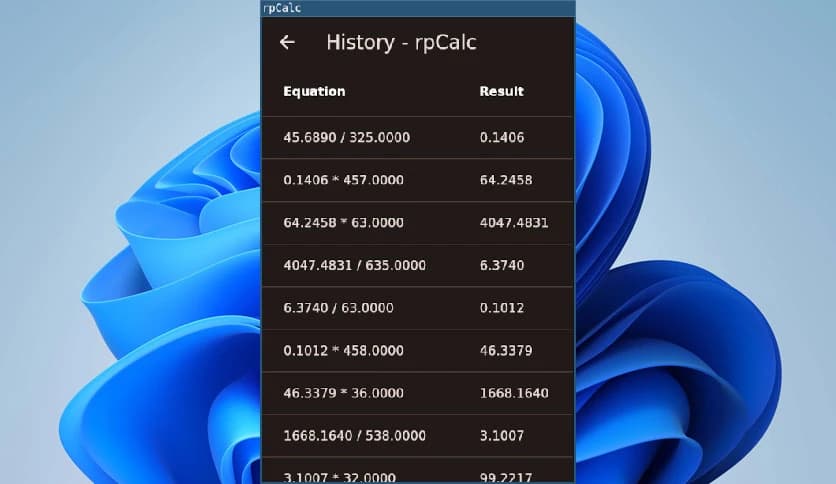 rpCalc 1.0.1